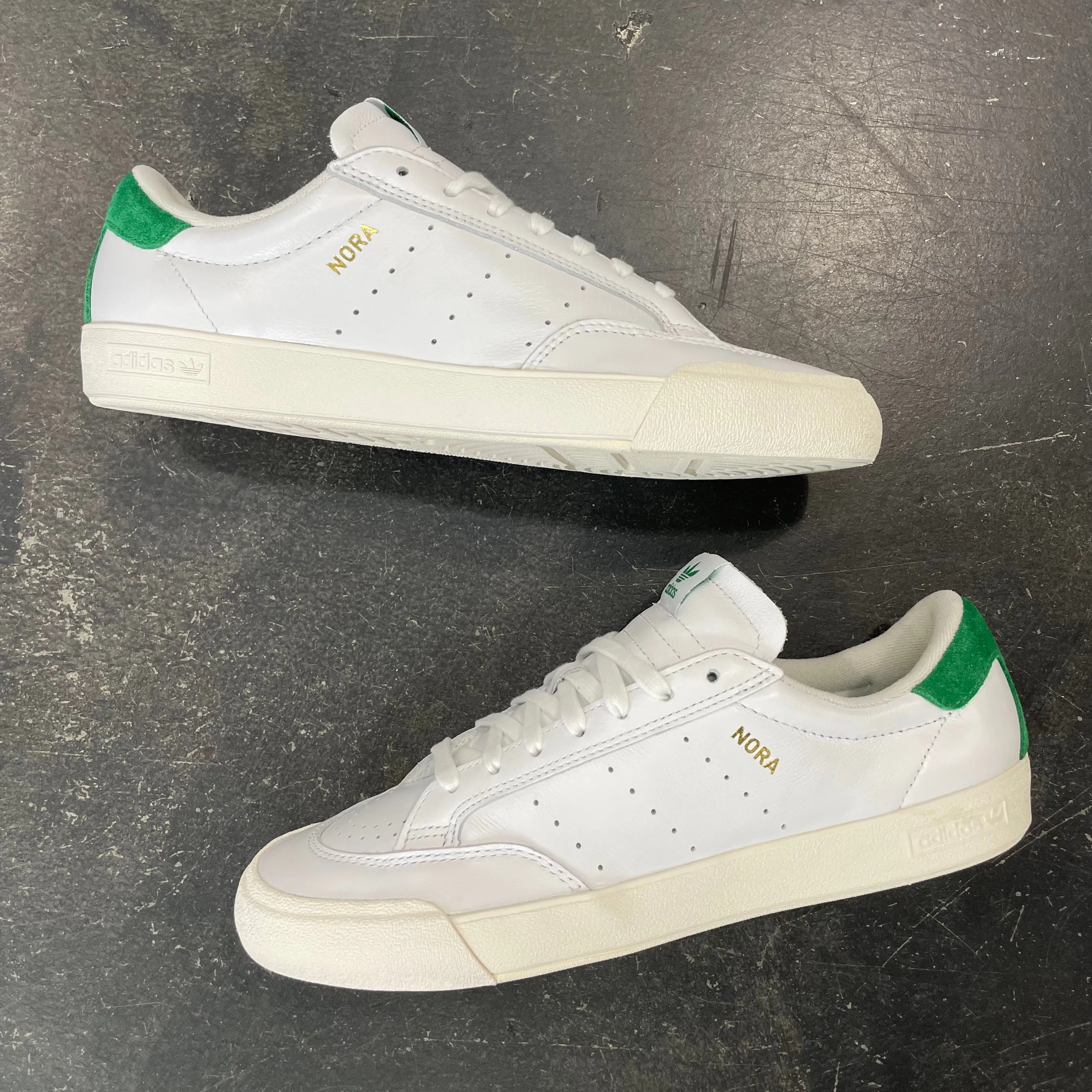 Adidas Nora White/White/Green SALE