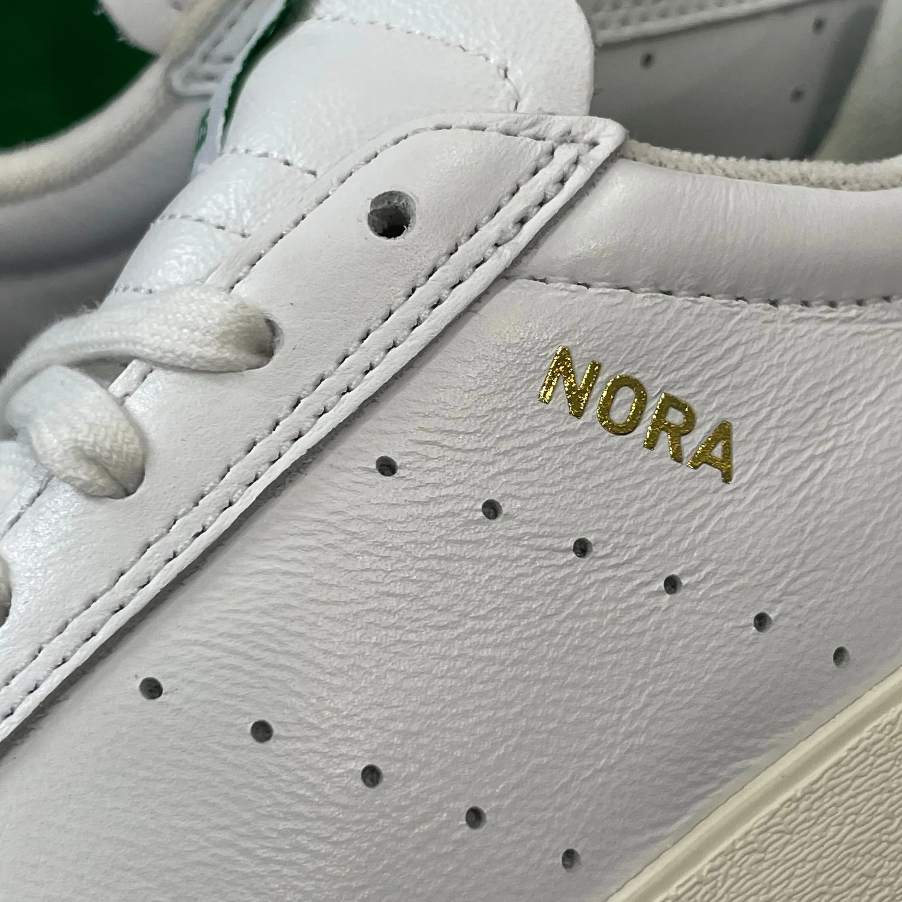 Adidas Nora White/White/Green SALE