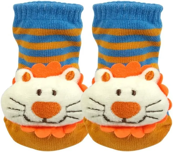 Bowbear Adorable Baby 6 Pair Non-Skid Bootie Socks