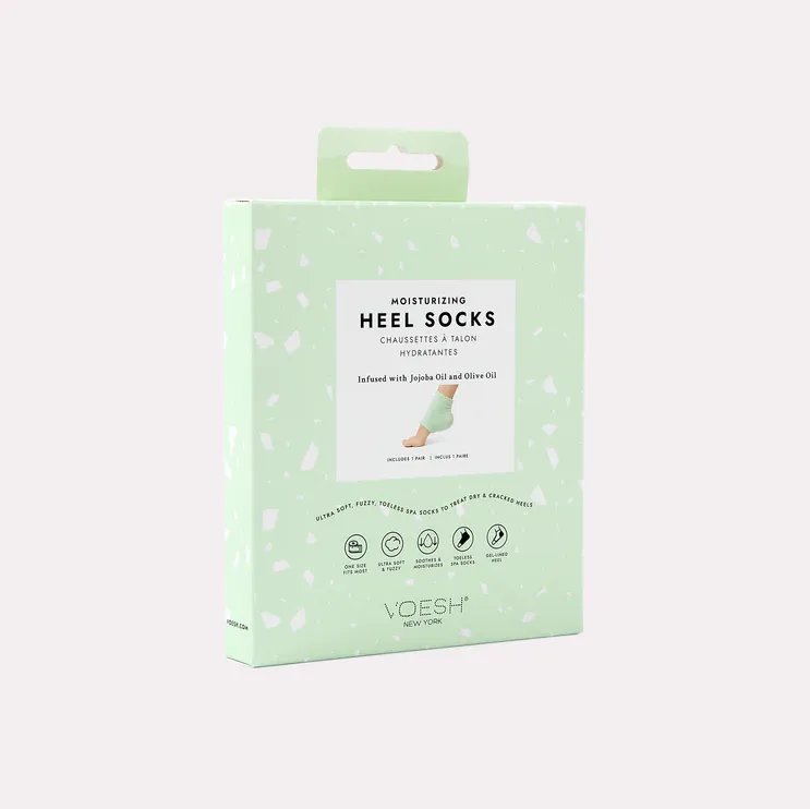 Green Moisturizing Heel Socks