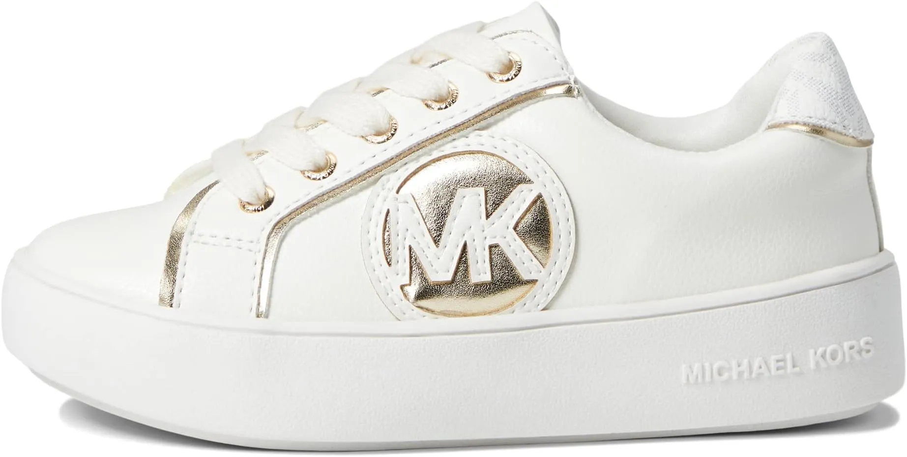 Jordana Poppy MICHAEL Michael Kors White Smooth Sneakers