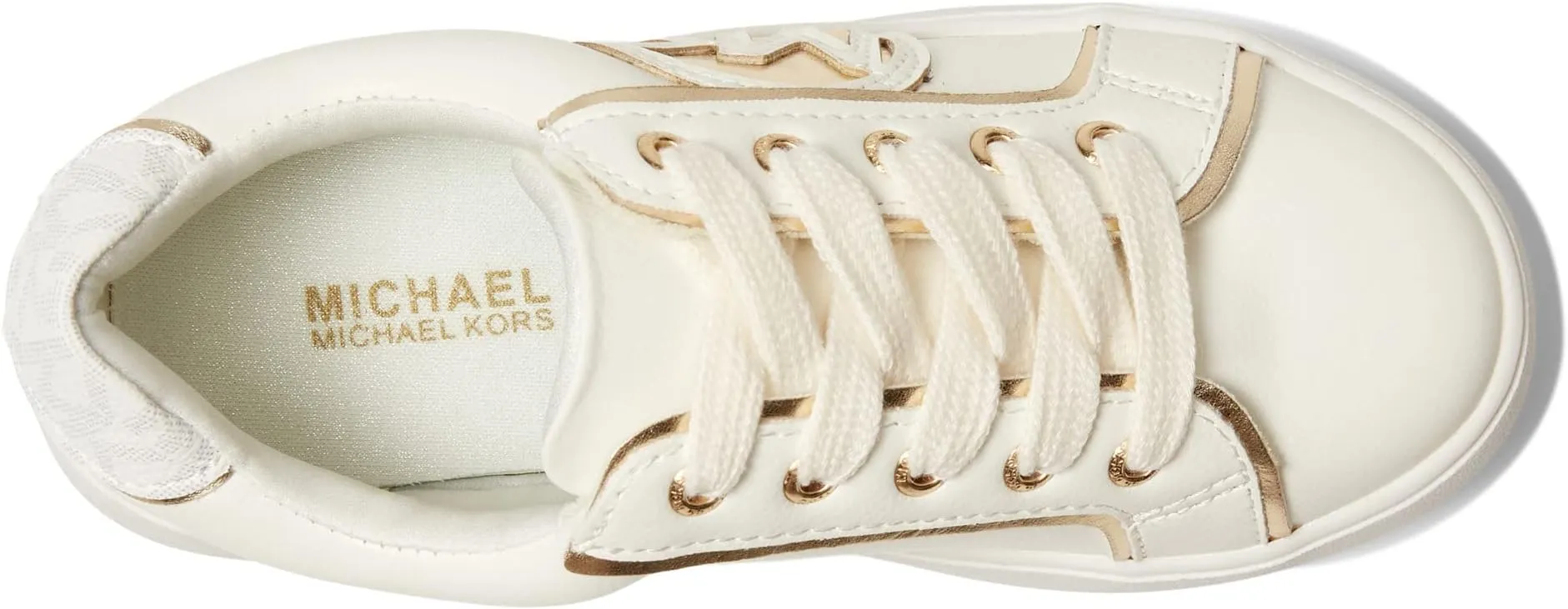 Jordana Poppy MICHAEL Michael Kors White Smooth Sneakers
