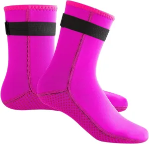 Neoprene Socks Men Women Water Socks for Kids,Antislip Sand Volleyball Socks Soccer Beach Socks, 3mm Dive Socks Kayaking Snorkeling Surfing Paddling Diving Boots Swimming Wetsuit Booties L
