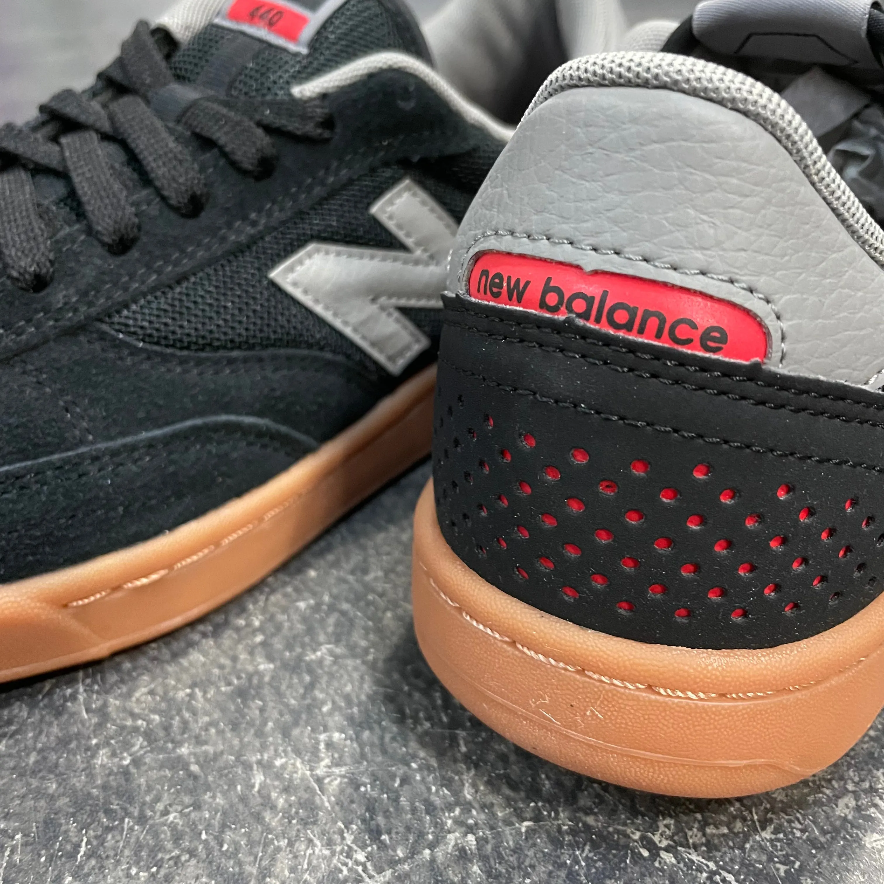 New Balance Numeric 440 Black/Grey/Gum