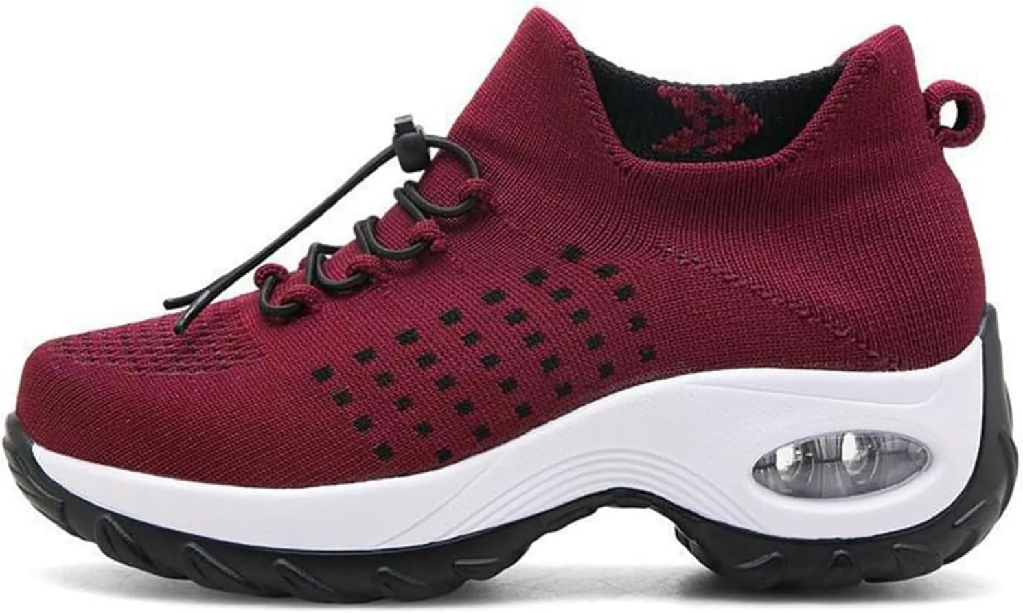 Orthopedic Sneakers for Women Men Comfortable Breathable Walking Shoes,Soft Damping Air Cushion Footwear Anti-Skid Waterproof Soles Sneakers,Elastic Strap Running Shoes Unisex with Arch Support
