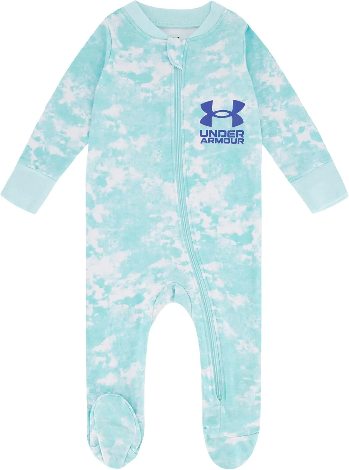 Under Armour Baby Boys' Coverall Footie, Zip-up Closure, Logo & Printed Designs
